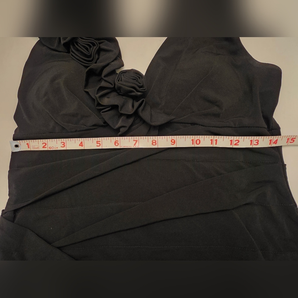 LIKE NEW Valerie Bertinelli Women's Elegant Black Dress ~ Size 10 - Picture 9 of 10